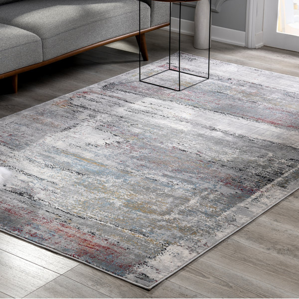 Williston Carina Machine Woven / Power Loomed Gray/Ivory Rug